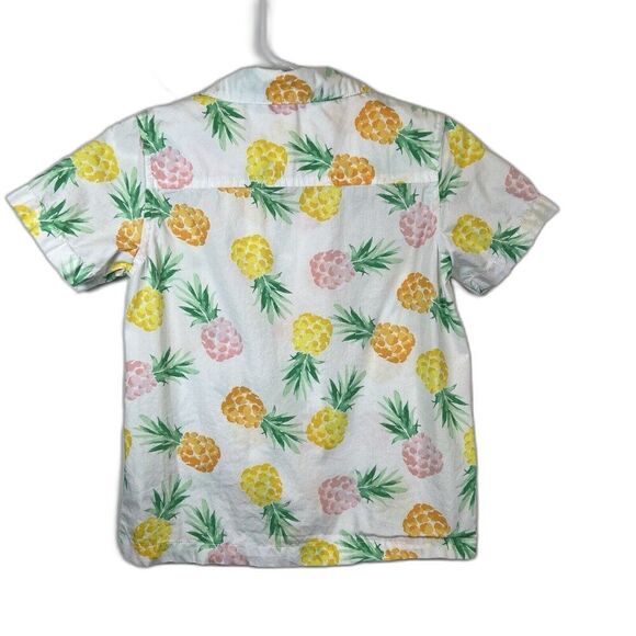 Janie And Jack the Pineapple Cabana Button Shirt Boys Size 3 - Picture 8 of 14